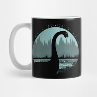 Loch Ness Monster Nessie Full Moonlight Mug